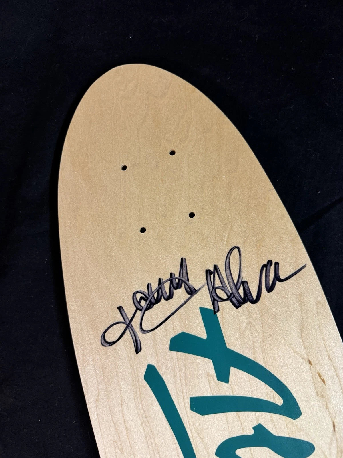 Signed Tony Alva Logo Autographed Skateboard Deck 1977 Christmas