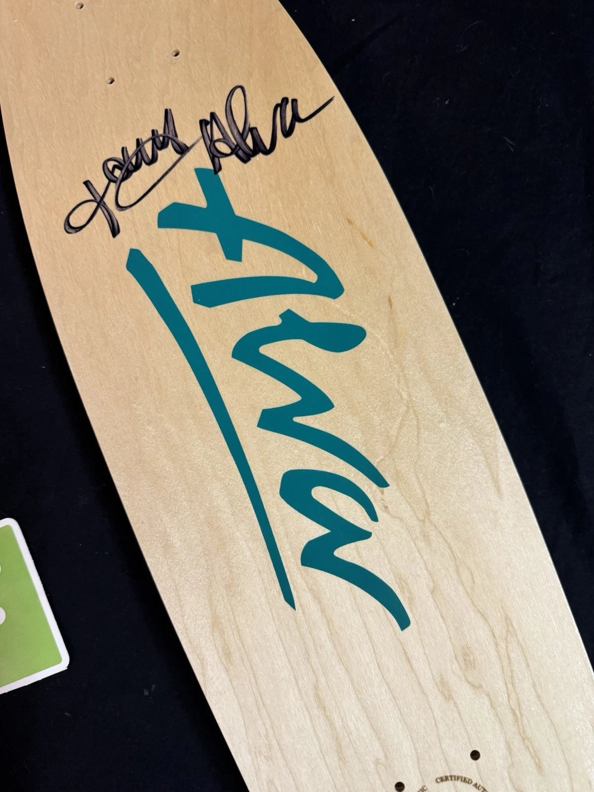 Signed Tony Alva Logo Autographed Skateboard Deck 1977 Christmas
