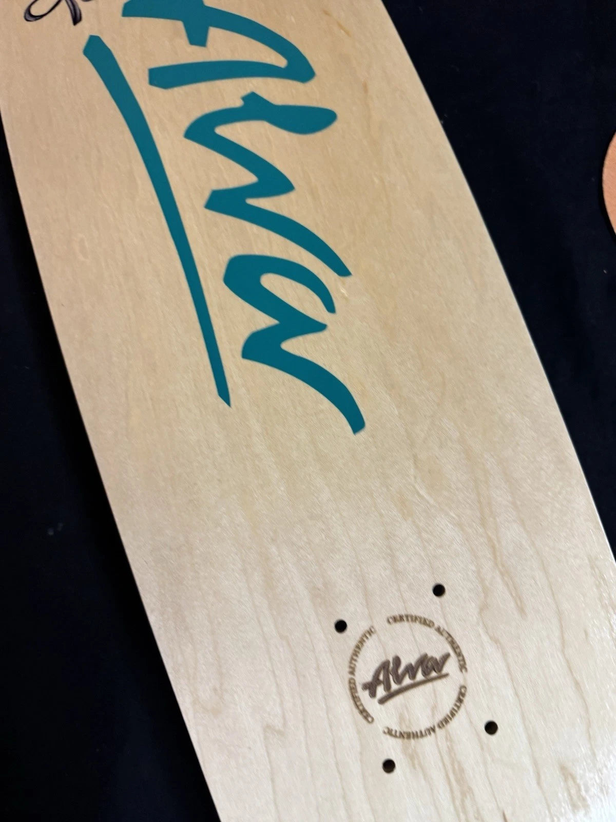 Signed Tony Alva Logo Autographed Skateboard Deck 1977 Christmas