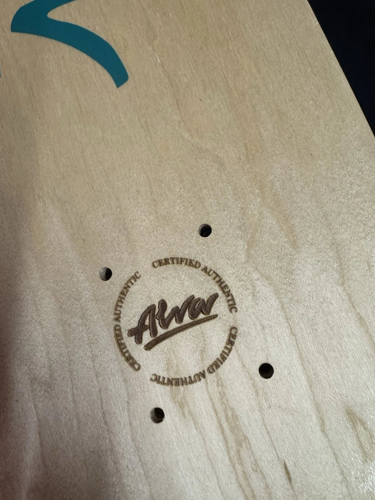 Signed Tony Alva Logo Autographed Skateboard Deck 1977 Christmas