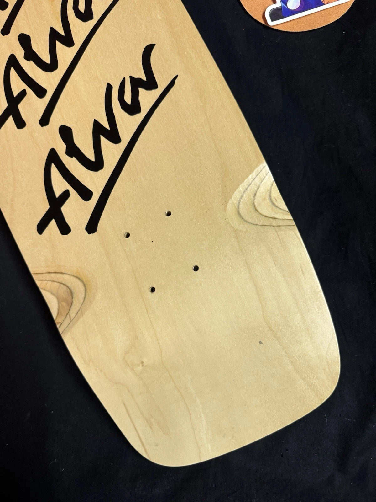 Signed Tony Alva Tri Logo Autographed Skateboard Deck 1979 Pig Pool Natural