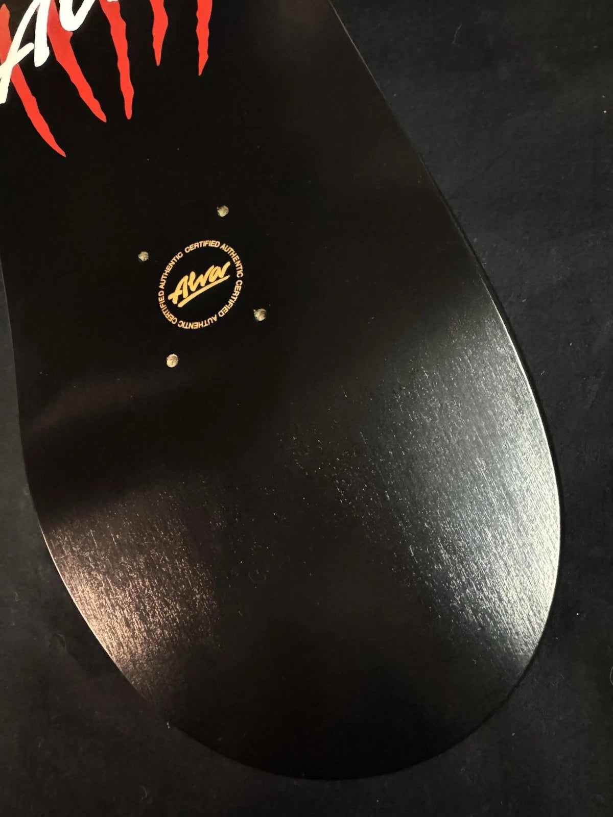 Signed Tony Alva Skates Cat Scratch Black Dip Autographed Skateboard Deck