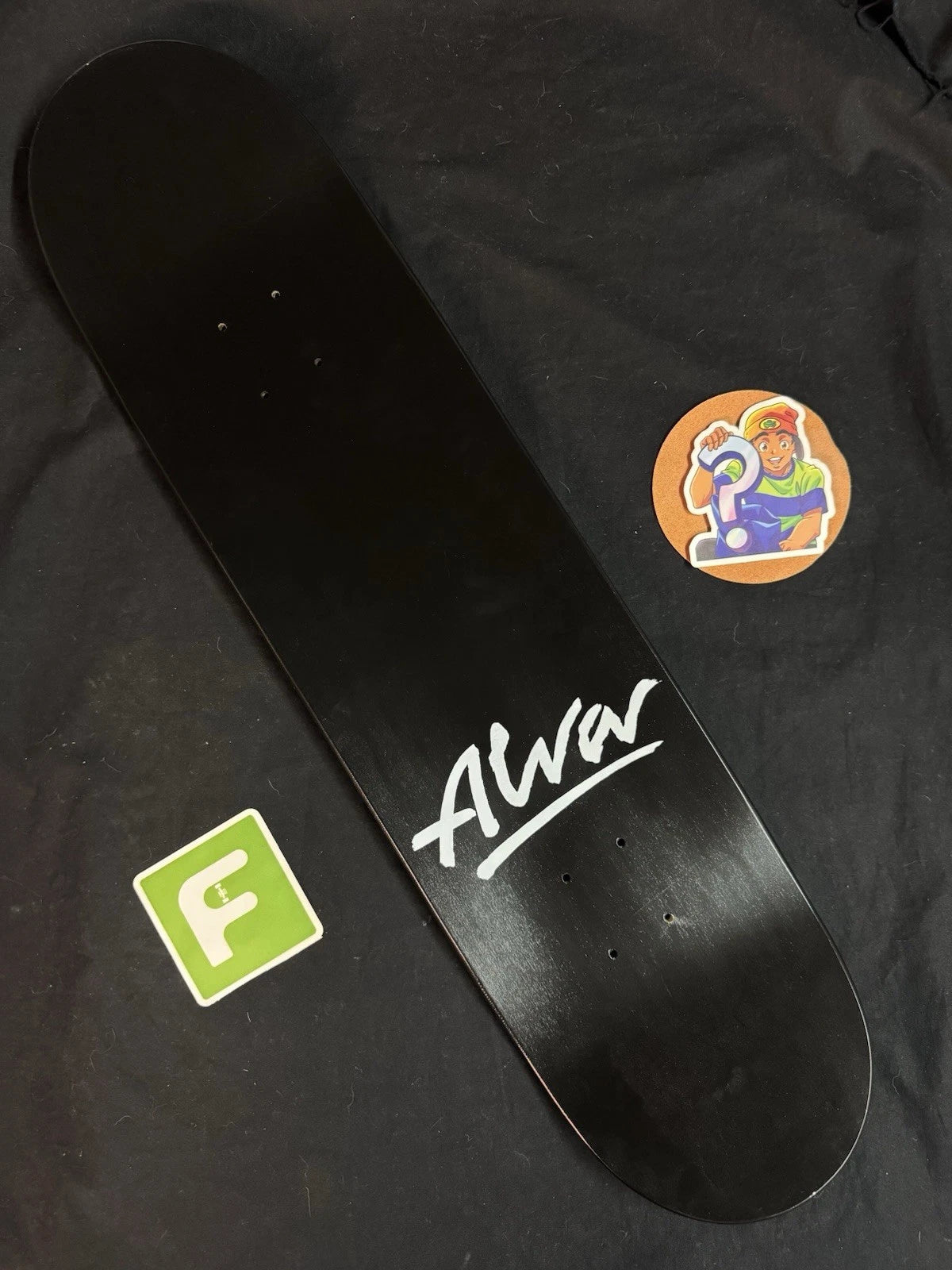 Signed Tony Alva Skates Cat Scratch Black Dip Autographed Skateboard Deck