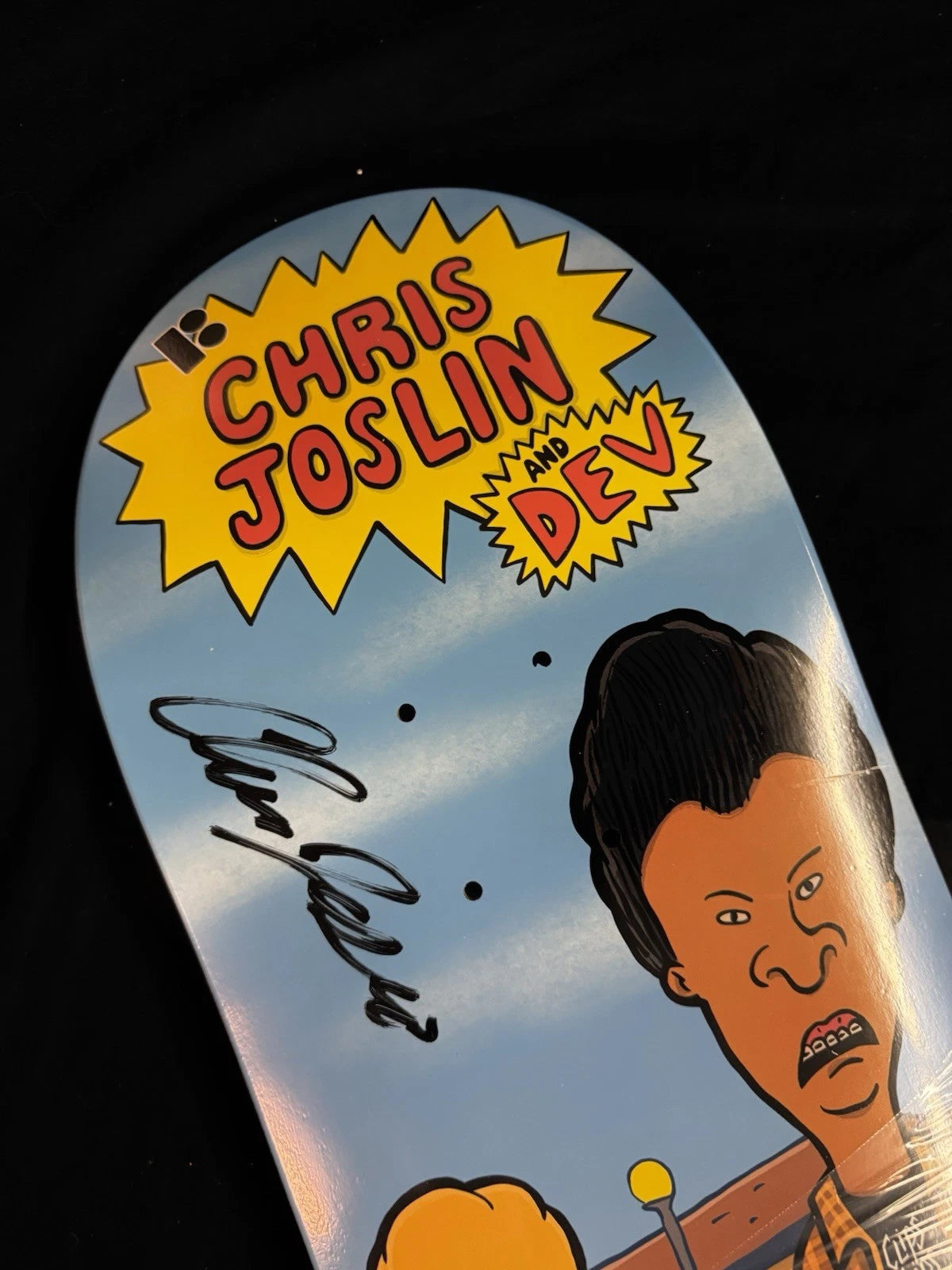 Signed Chris Joslin Beavis and Butthead Dev Plan B Autographed Skateboard Deck
