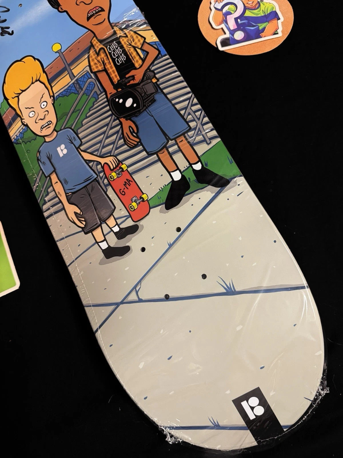 Signed Chris Joslin Beavis and Butthead Dev Plan B Autographed Skateboard Deck