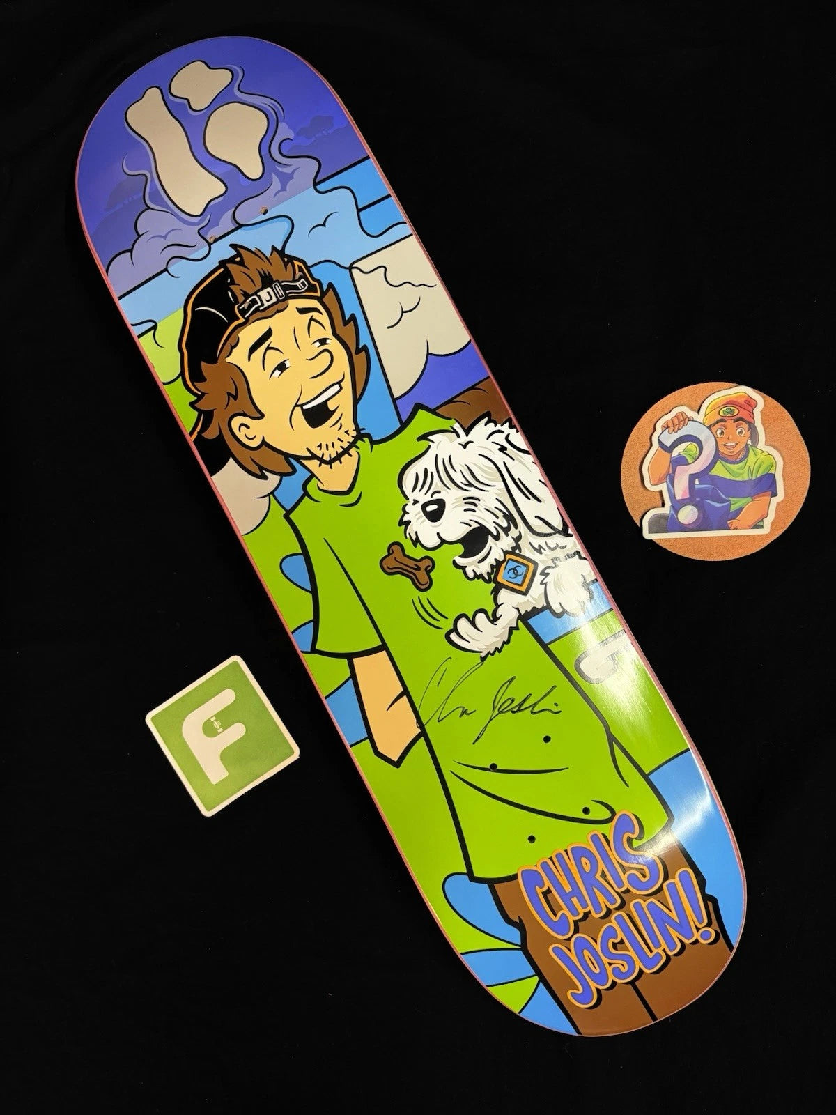Signed Chris Joslin Shaggy Scooby Doo Plan B Autographed Skateboard Deck