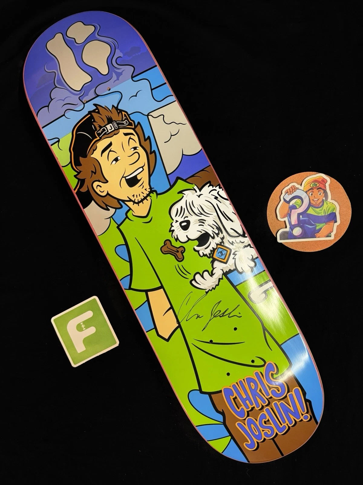 Signed Chris Joslin Shaggy Scooby Doo Plan B Autographed Skateboard Deck
