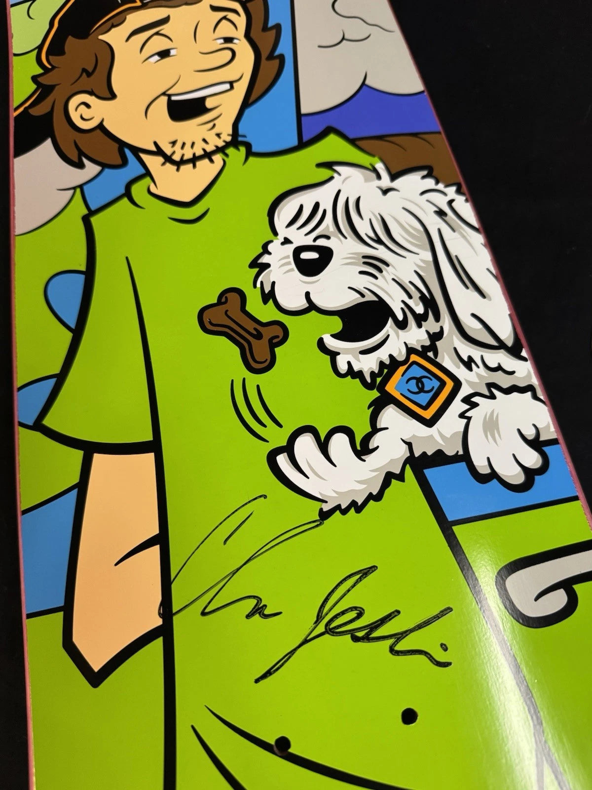 Signed Chris Joslin Shaggy Scooby Doo Plan B Autographed Skateboard Deck