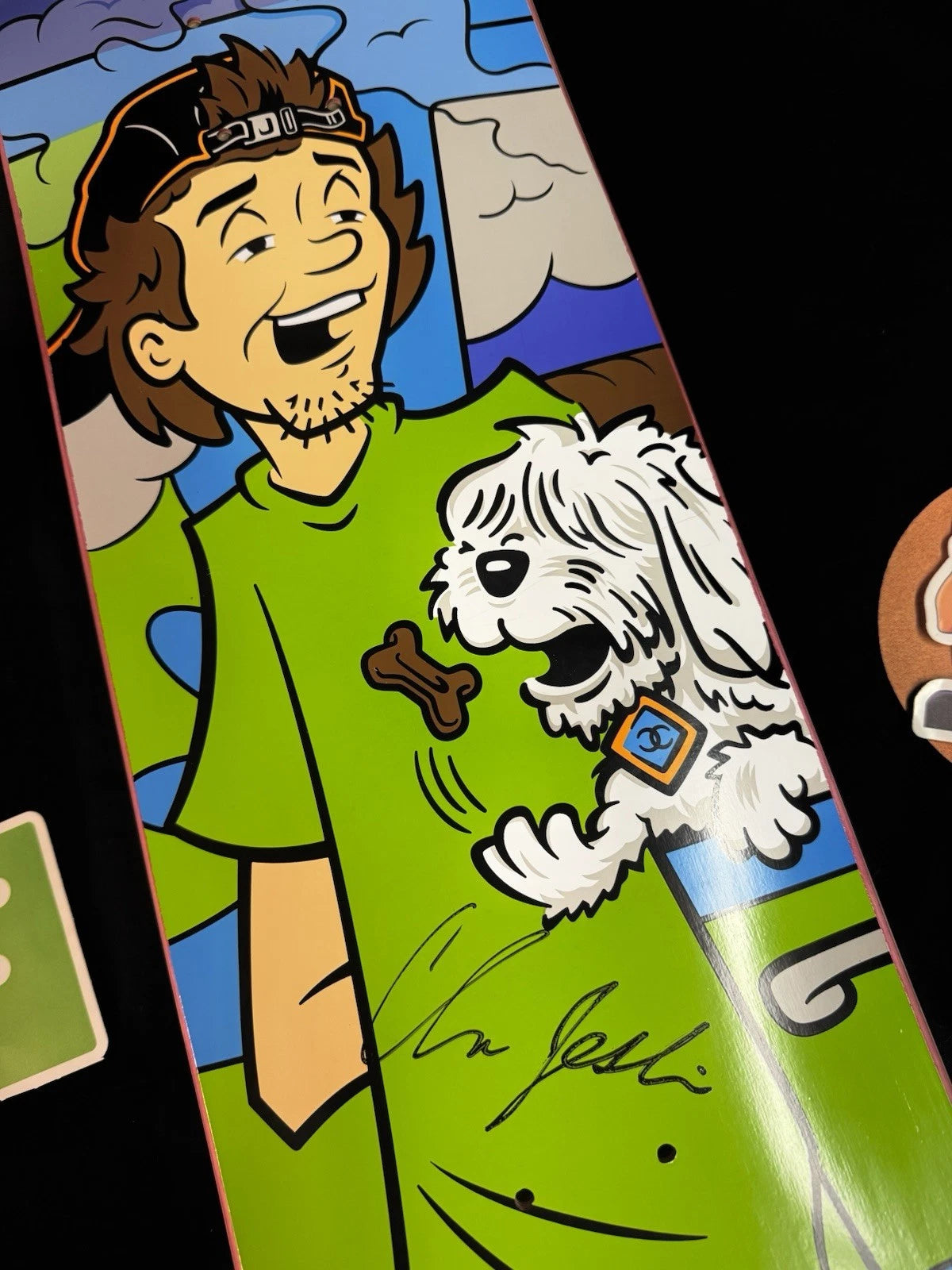 Signed Chris Joslin Shaggy Scooby Doo Plan B Autographed Skateboard Deck