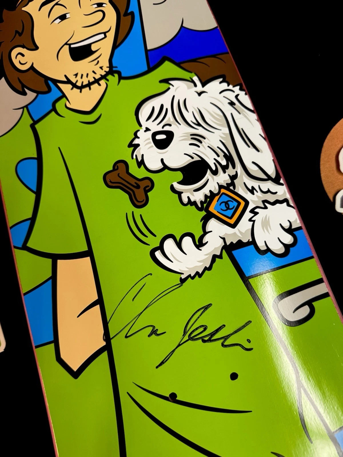 Signed Chris Joslin Shaggy Scooby Doo Plan B Autographed Skateboard Deck