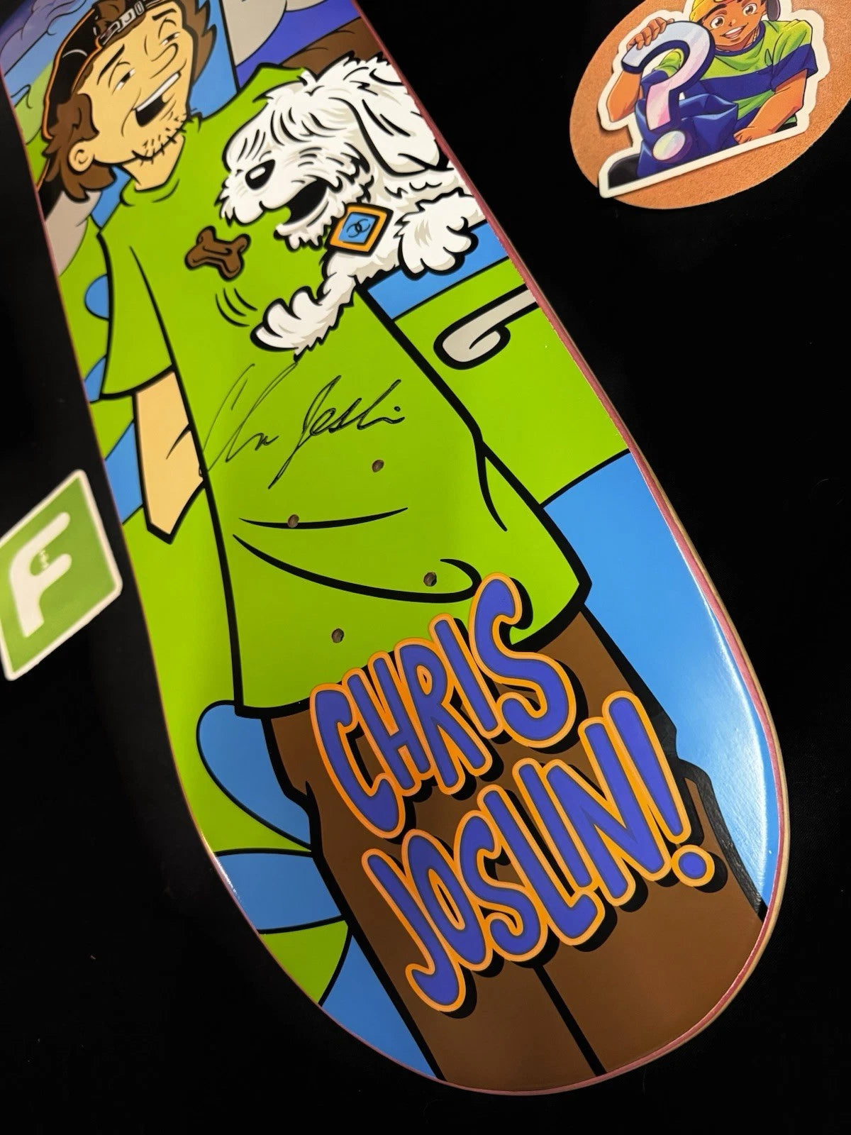 Signed Chris Joslin Shaggy Scooby Doo Plan B Autographed Skateboard Deck