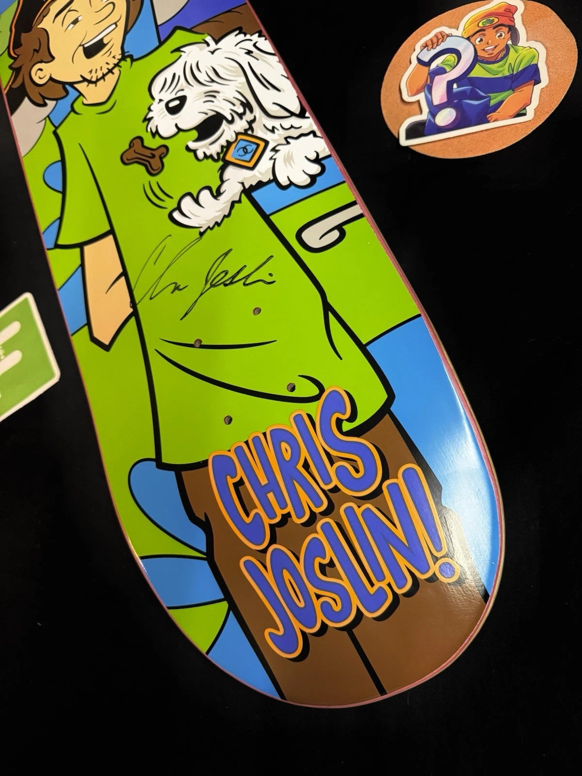 Signed Chris Joslin Shaggy Scooby Doo Plan B Autographed Skateboard Deck