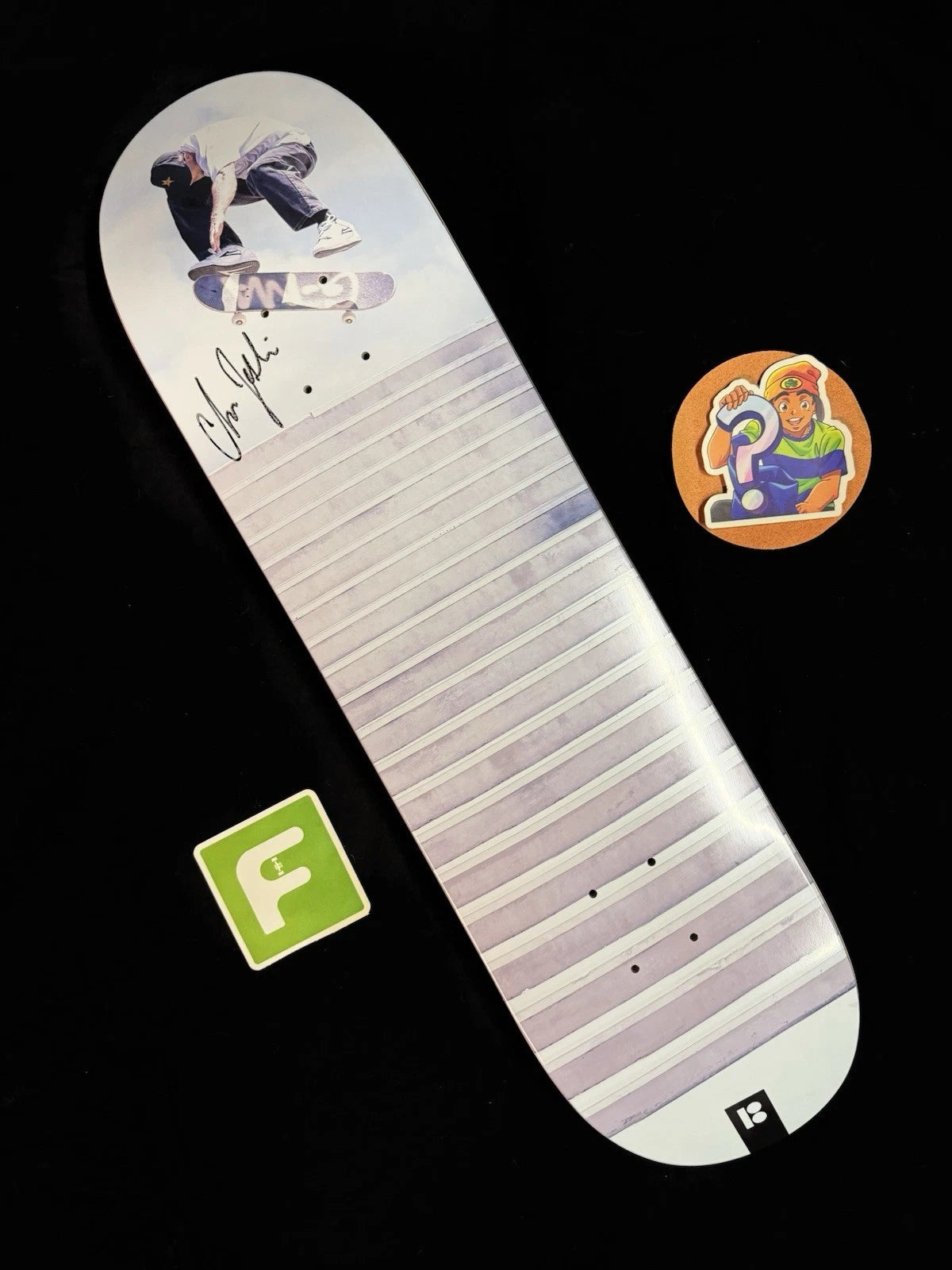 Signed Chris Joslin El Toro Tre Flip GMA Plan B Autographed Skateboard Deck