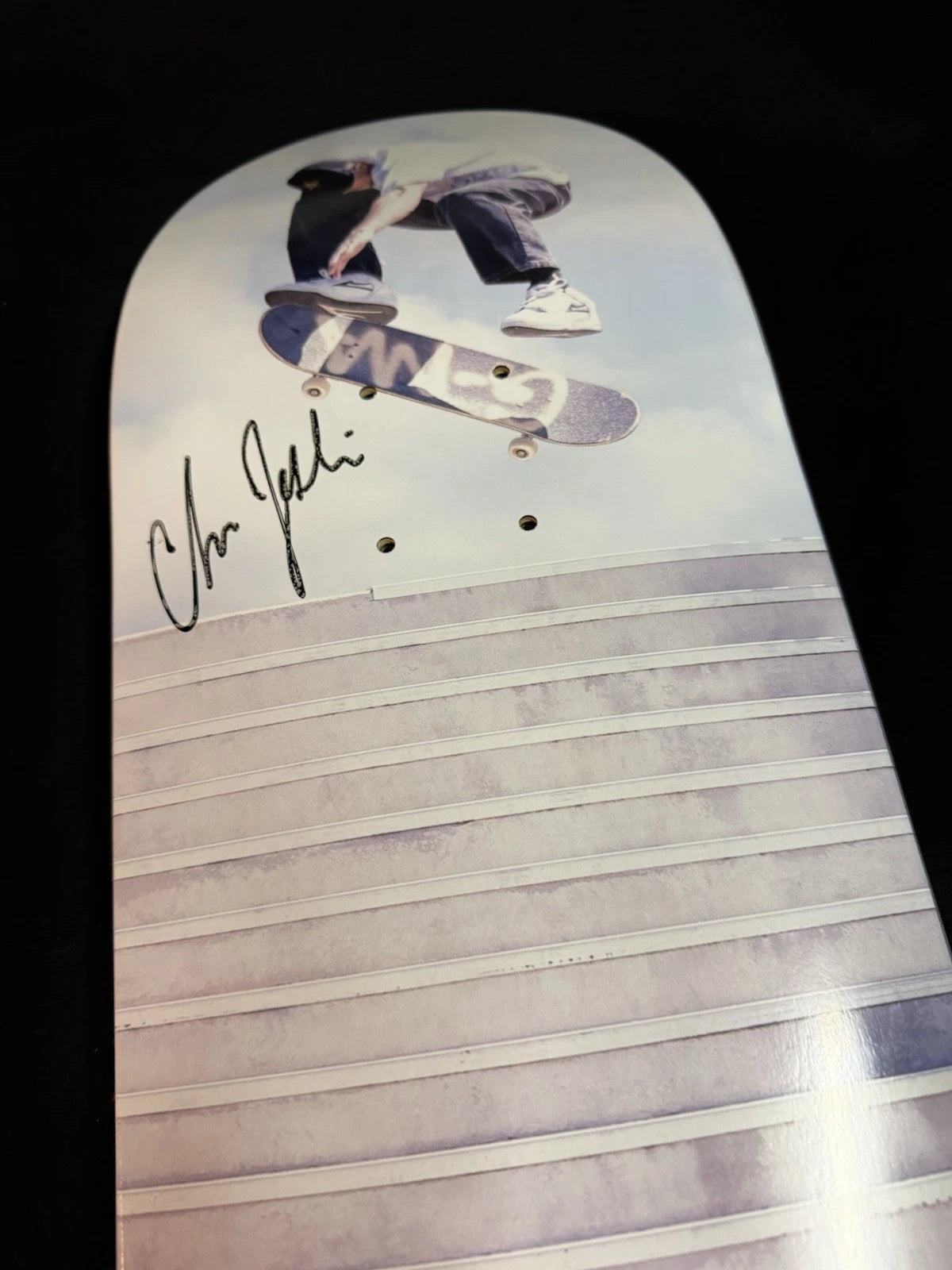 Signed Chris Joslin El Toro Tre Flip GMA Plan B Autographed Skateboard Deck