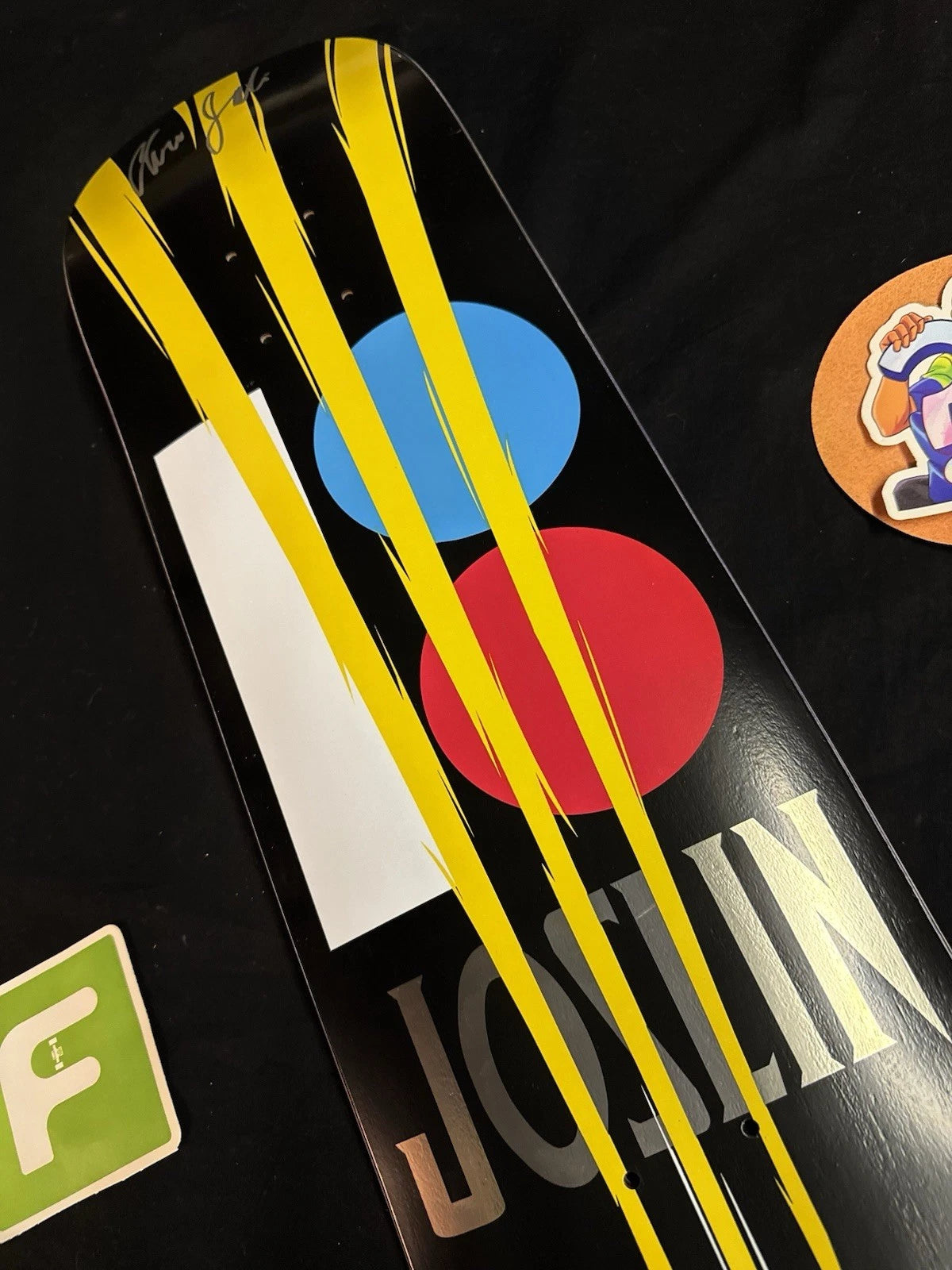 Signed Chris Joslin Wolverine Scratch Plan B Autographed Skateboard Deck