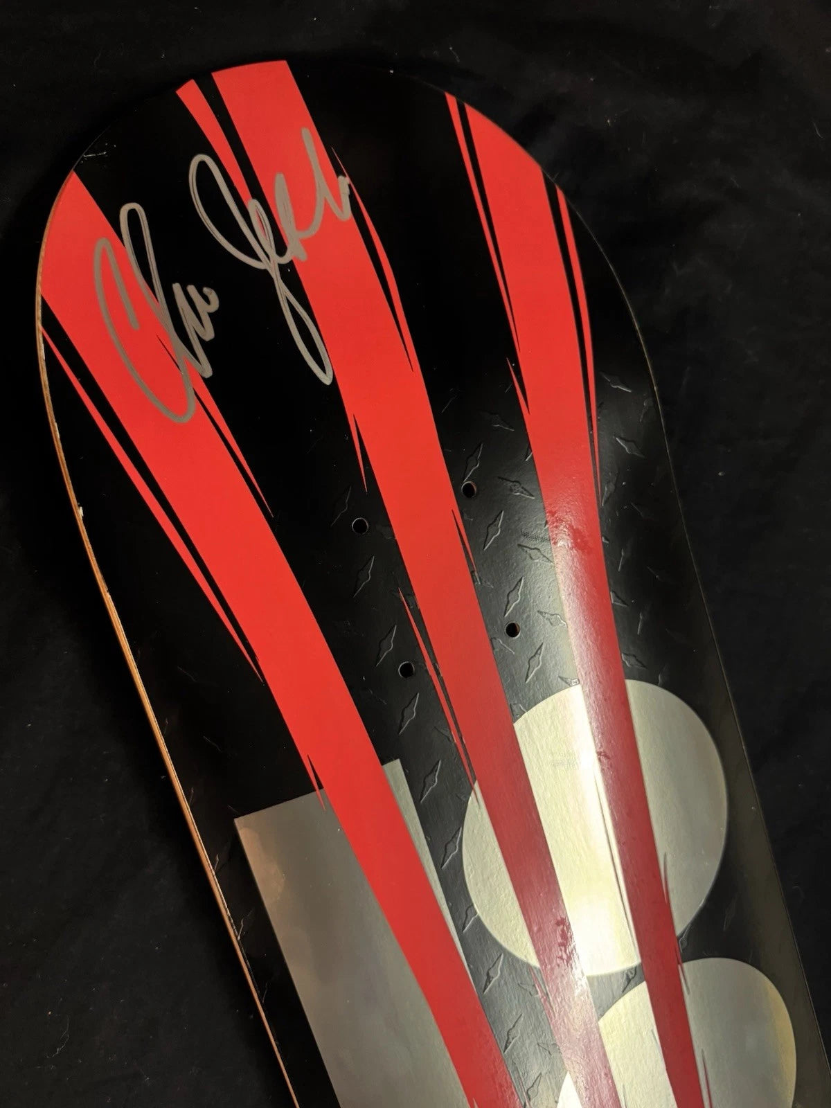 Signed Chris Joslin Foil Cat Scratch Plan B Autographed Skateboard Deck
