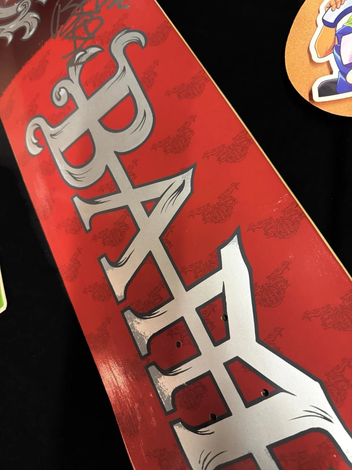 Signed Bam Margera Red HIM Element Autographed Skateboard Deck