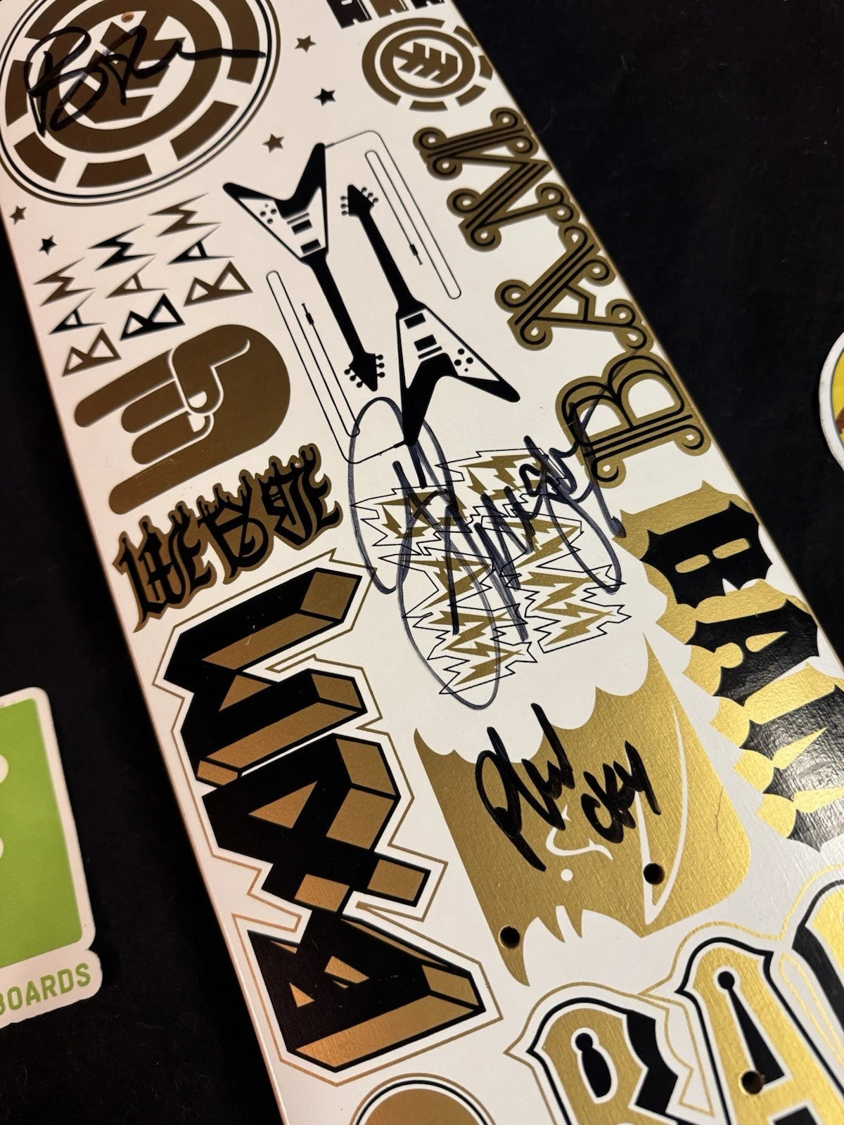 Signed Bam Phil April Margera HIM Element Autographed Skateboard Deck