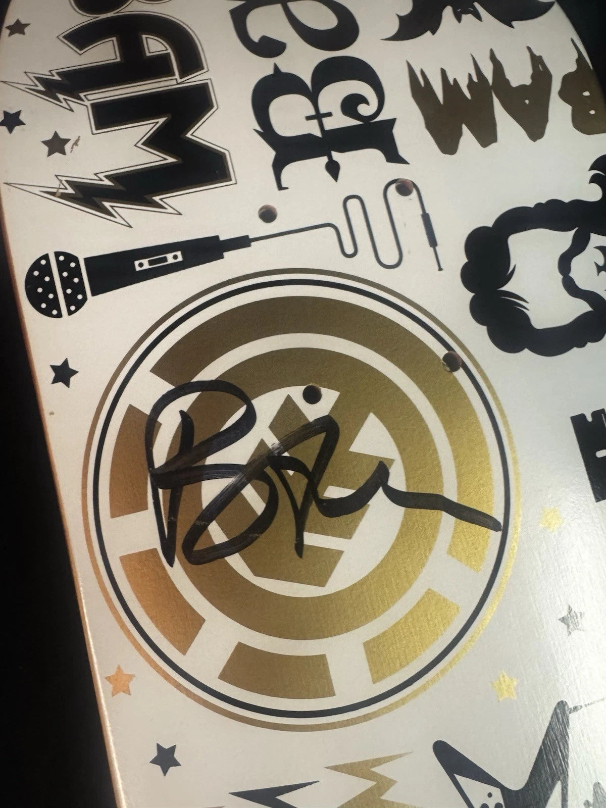 Signed Bam Phil April Margera HIM Element Autographed Skateboard Deck