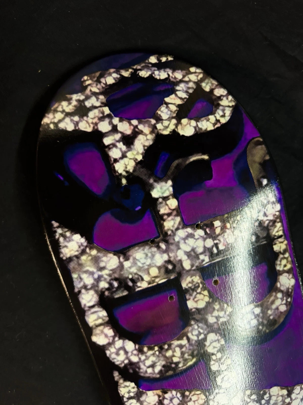 Signed Bam Margera Purple Grills Dip HIM Autographed Skateboard Deck