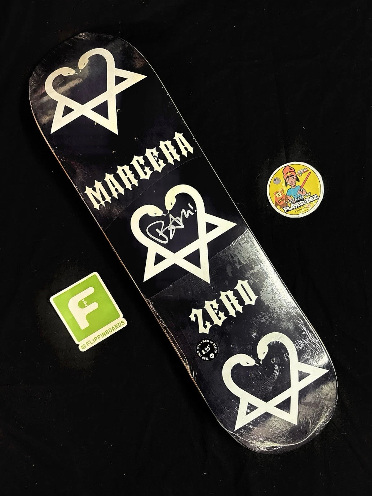Signed Bam Margera American Zero Autographed Skateboard Deck Limited Edition