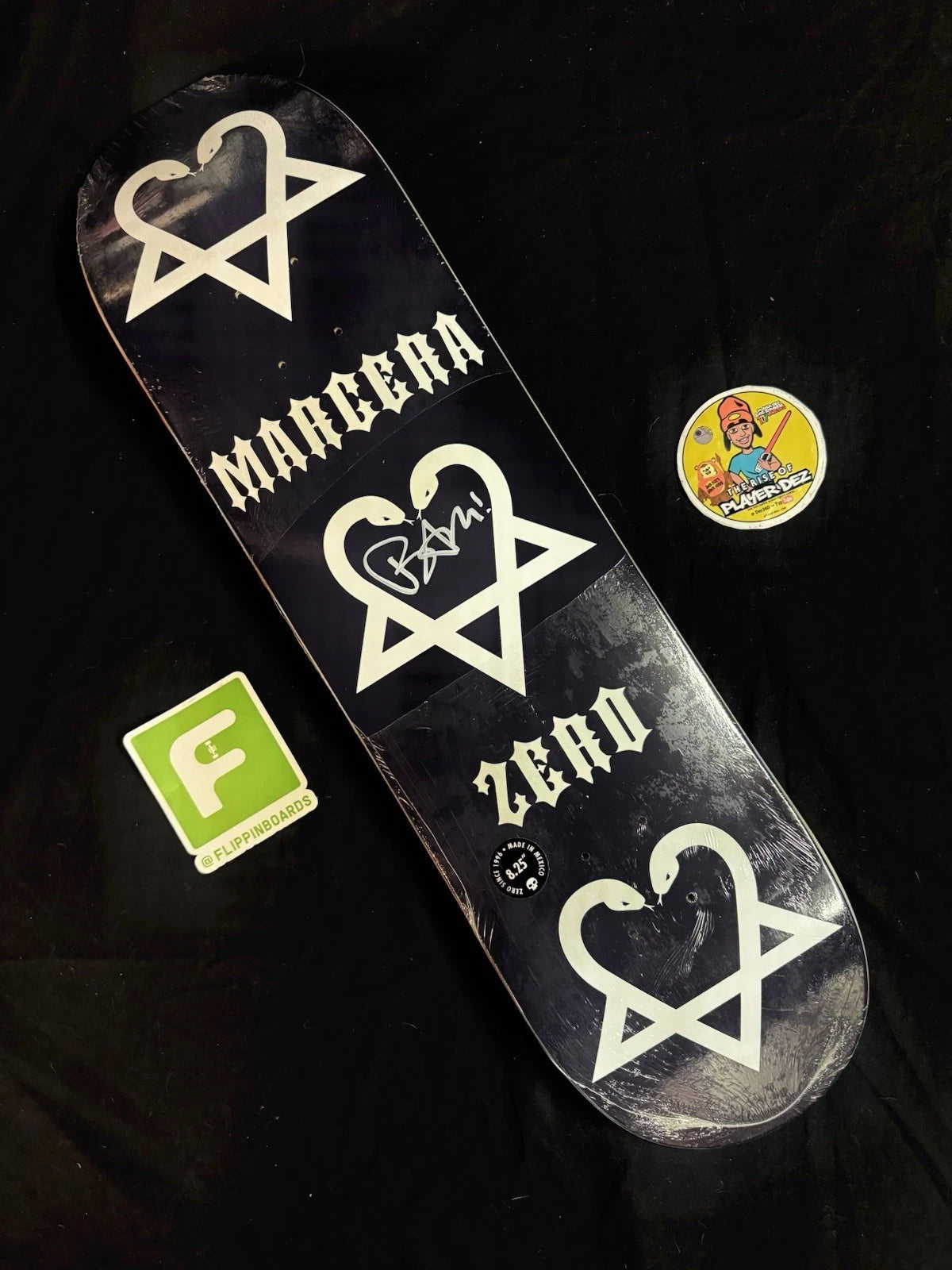 Signed Bam Margera American Zero Autographed Skateboard Deck Limited Edition