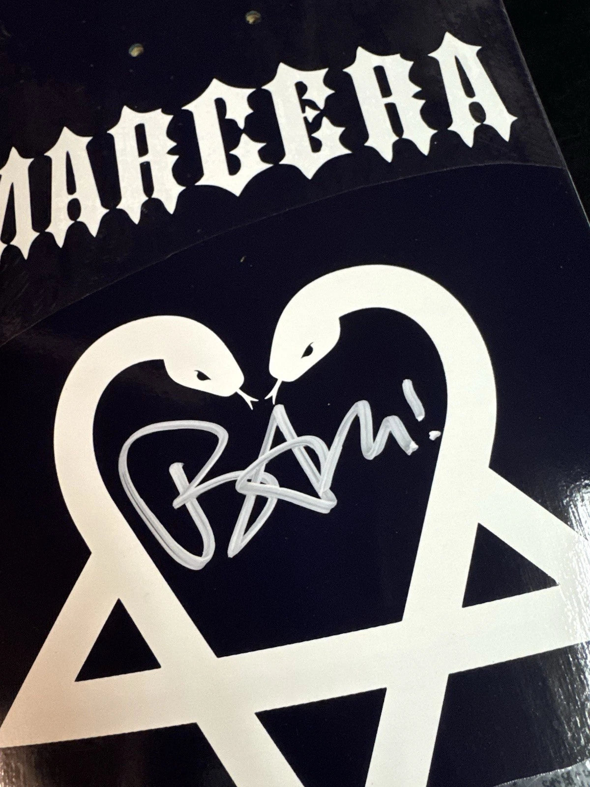 Signed Bam Margera American Zero Autographed Skateboard Deck Limited Edition