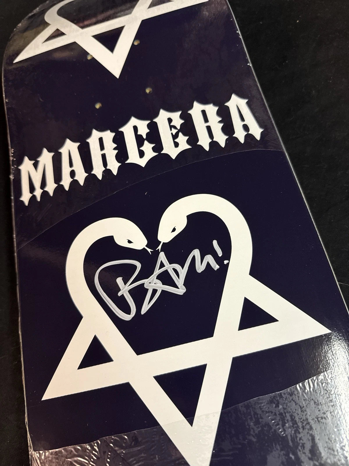 Signed Bam Margera American Zero Autographed Skateboard Deck Limited Edition