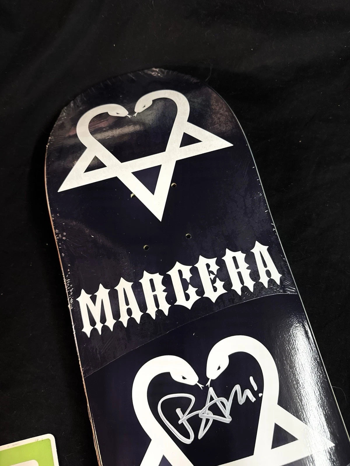 Signed Bam Margera American Zero Autographed Skateboard Deck Limited Edition