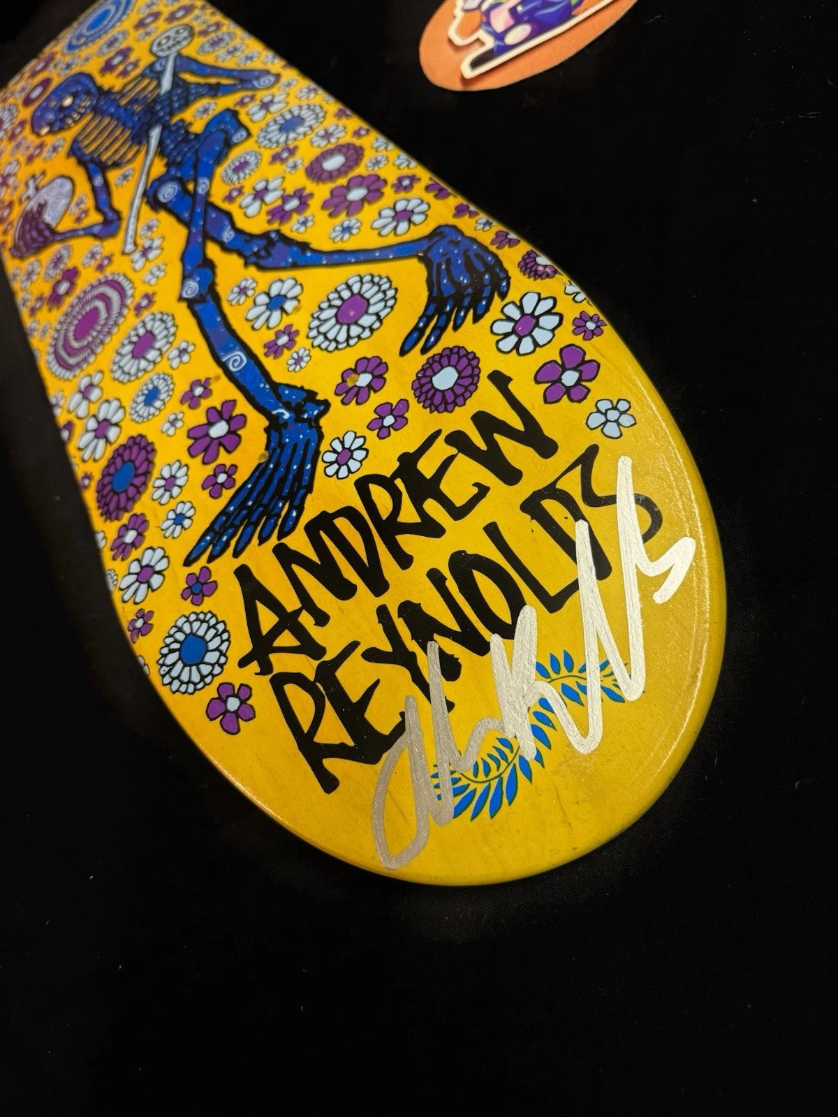 Signed Andrew Reynolds Day Of The Dead FOS Autographed Baker Skateboard Deck