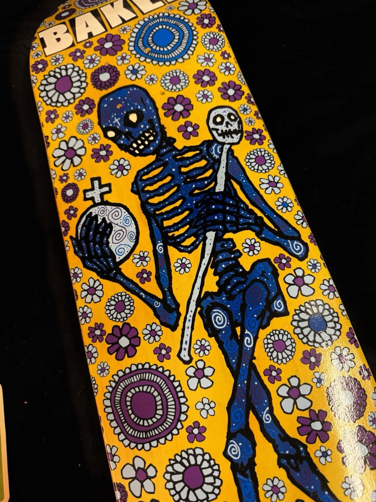 Signed Andrew Reynolds Day Of The Dead FOS Autographed Baker Skateboard Deck