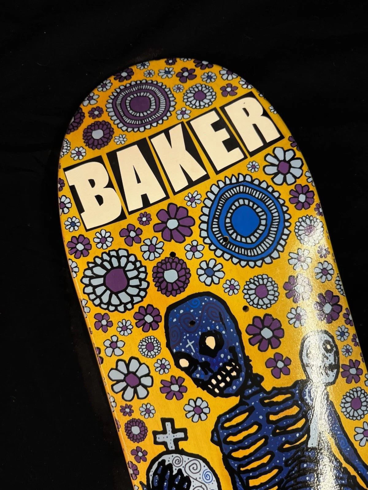Signed Andrew Reynolds Day Of The Dead FOS Autographed Baker Skateboard Deck