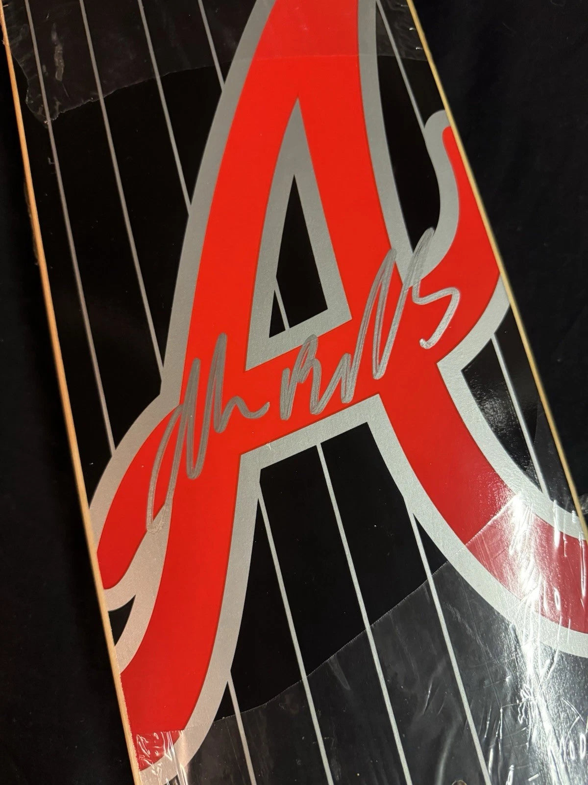 Signed Andrew Reynolds ATL A Letter Autographed Baker Skateboard Deck