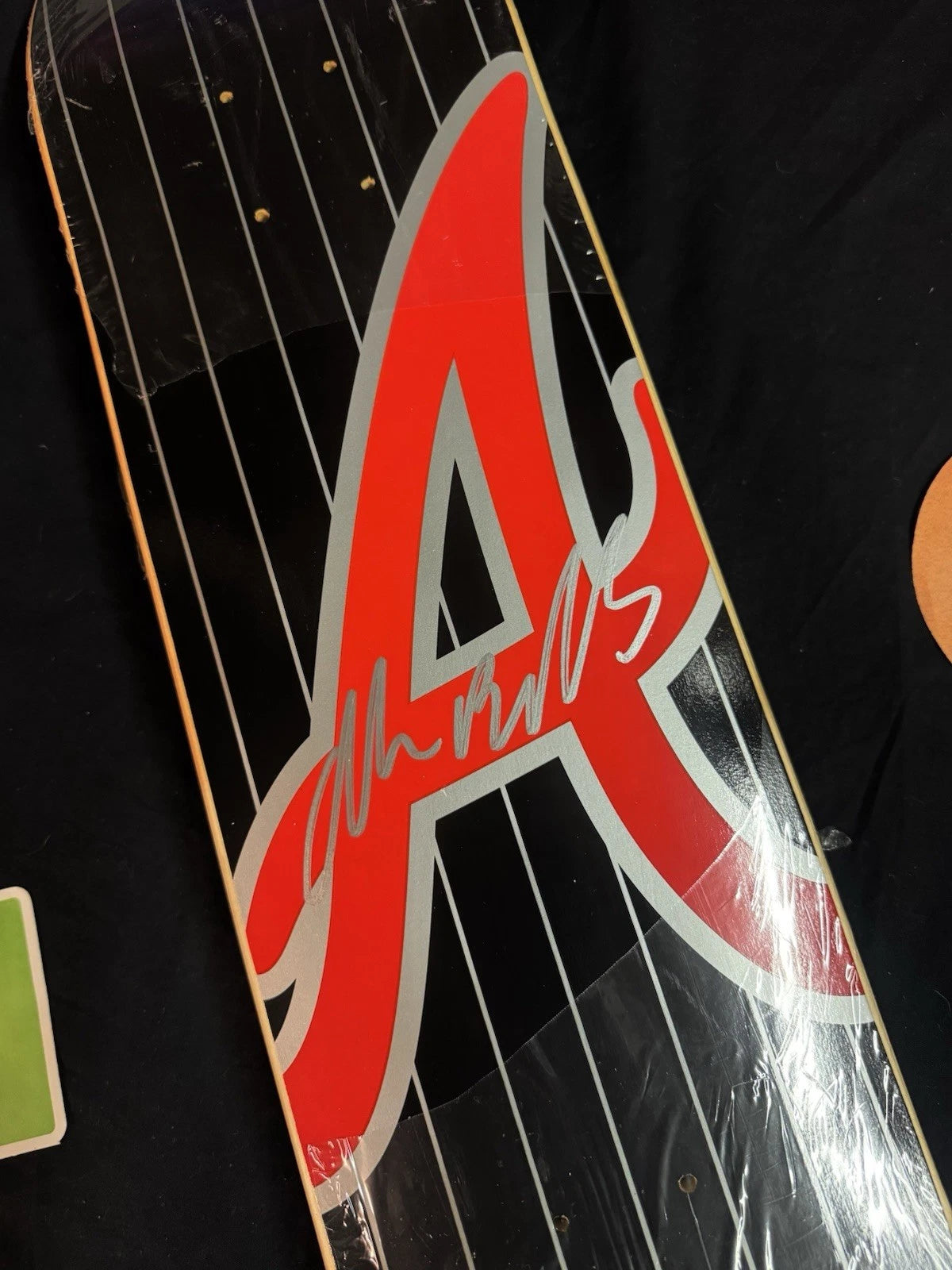Signed Andrew Reynolds ATL A Letter Autographed Baker Skateboard Deck
