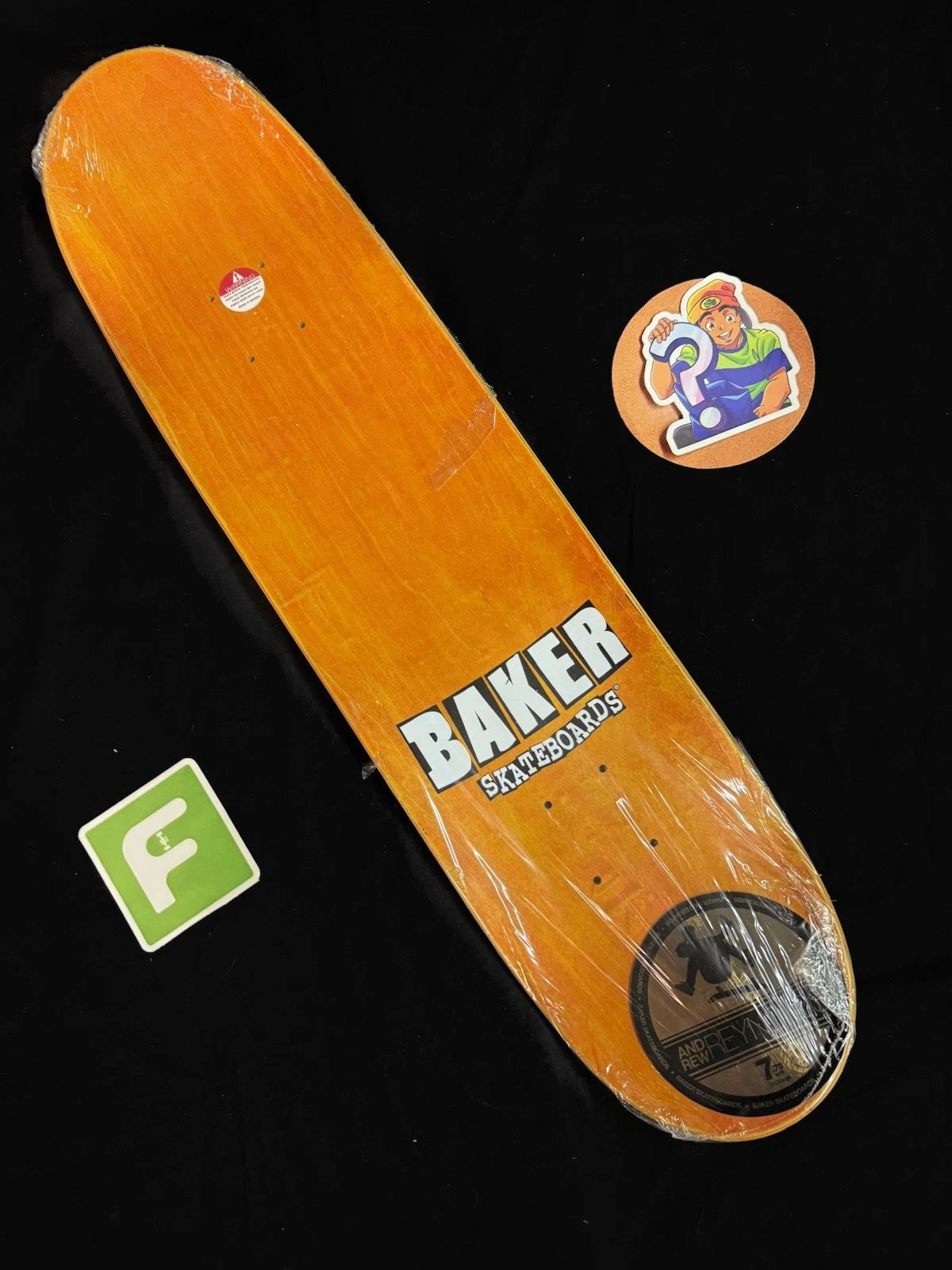 Signed Andrew Reynolds ATL A Letter Autographed Baker Skateboard Deck