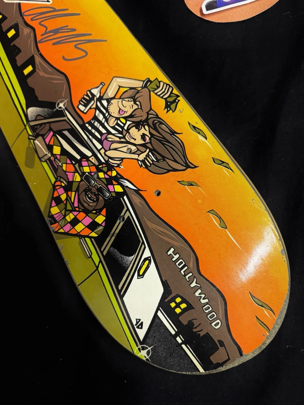 Signed Andrew Reynolds Shaggy Scooby Doo Autographed Baker Skateboard Deck