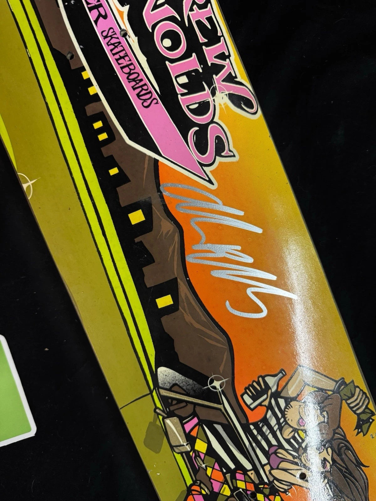 Signed Andrew Reynolds Shaggy Scooby Doo Autographed Baker Skateboard Deck