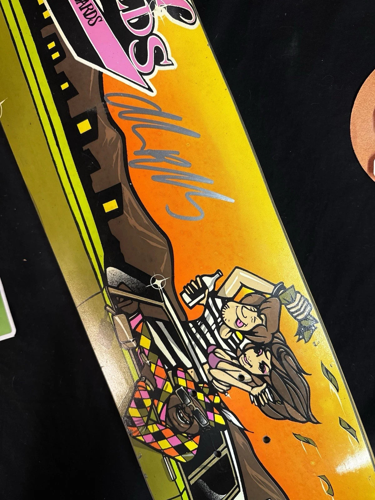 Signed Andrew Reynolds Shaggy Scooby Doo Autographed Baker Skateboard Deck