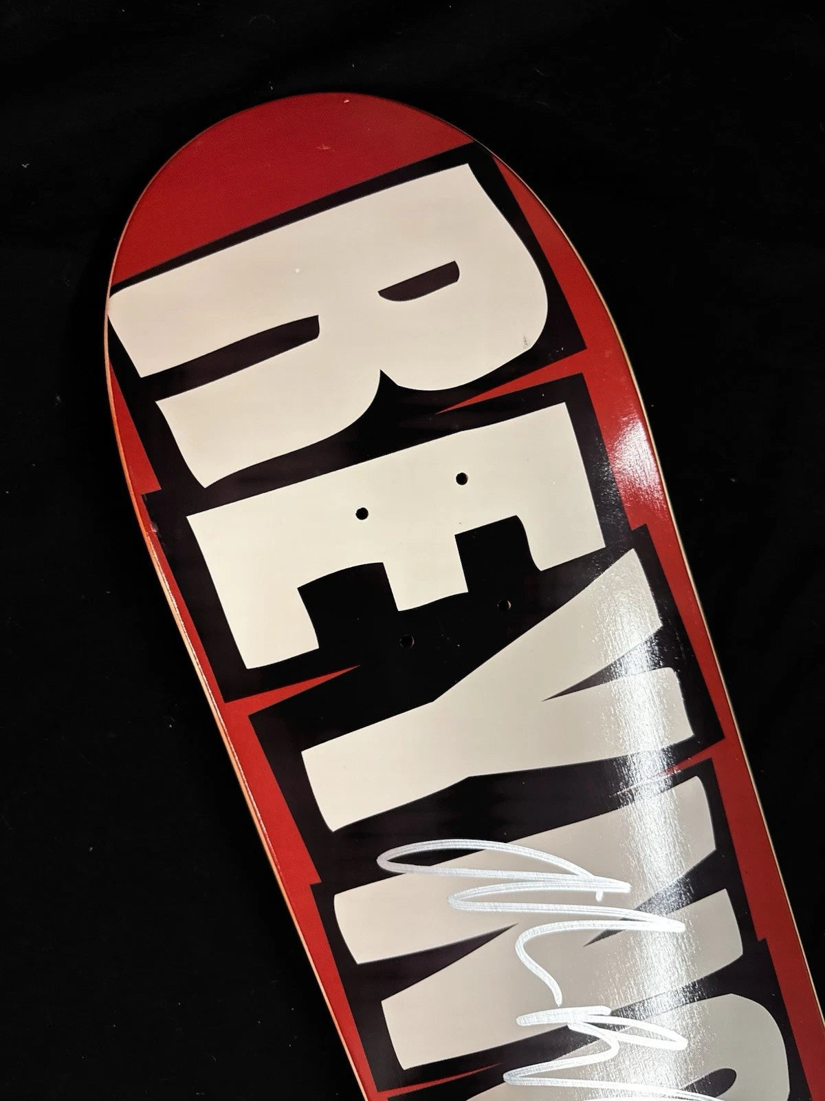 Signed Andrew Reynolds Blocks Logo A Baker Autographed Skateboard Deck