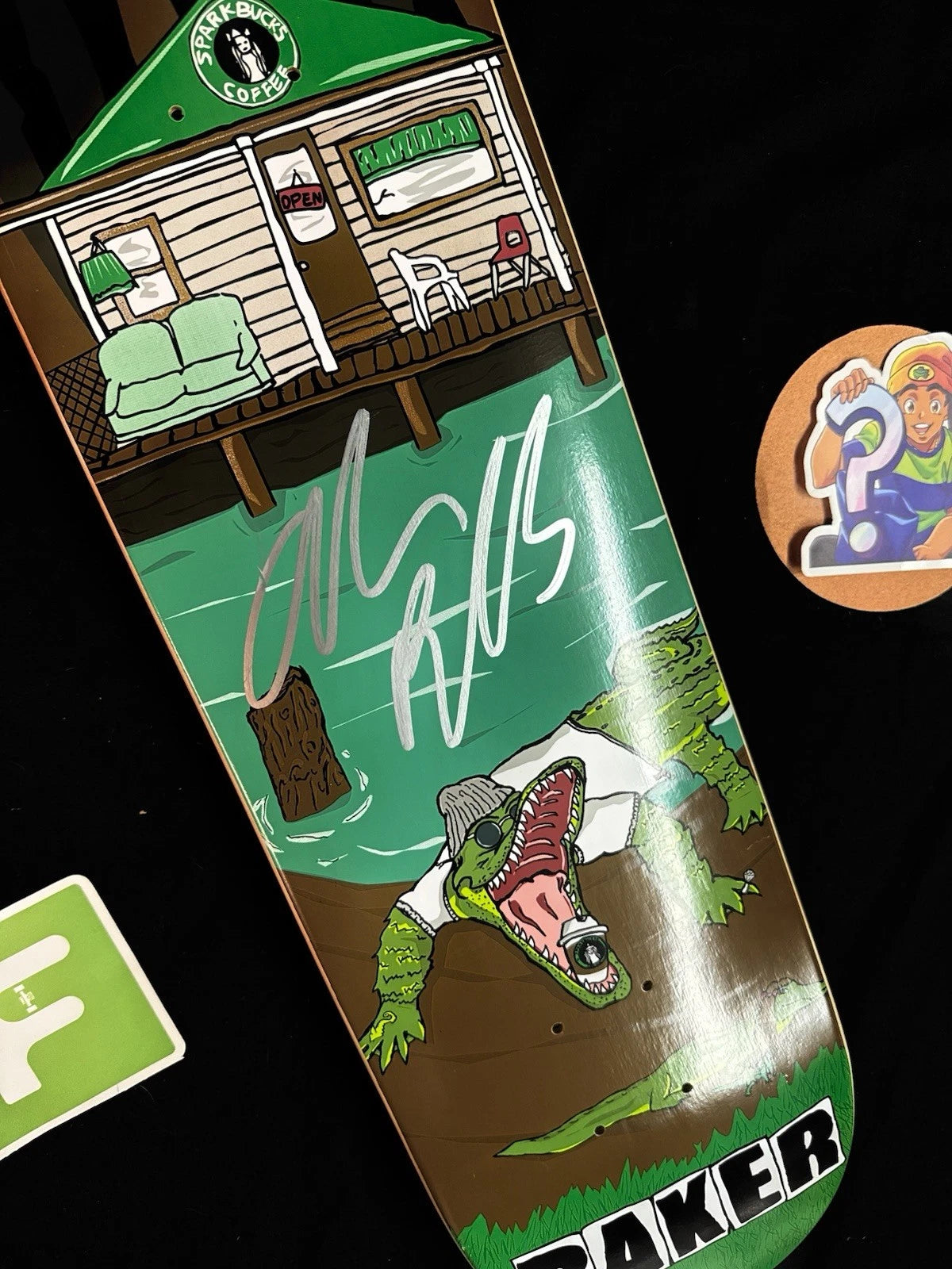 Signed Andrew Reynolds Animal House Autographed Baker Skateboard Deck