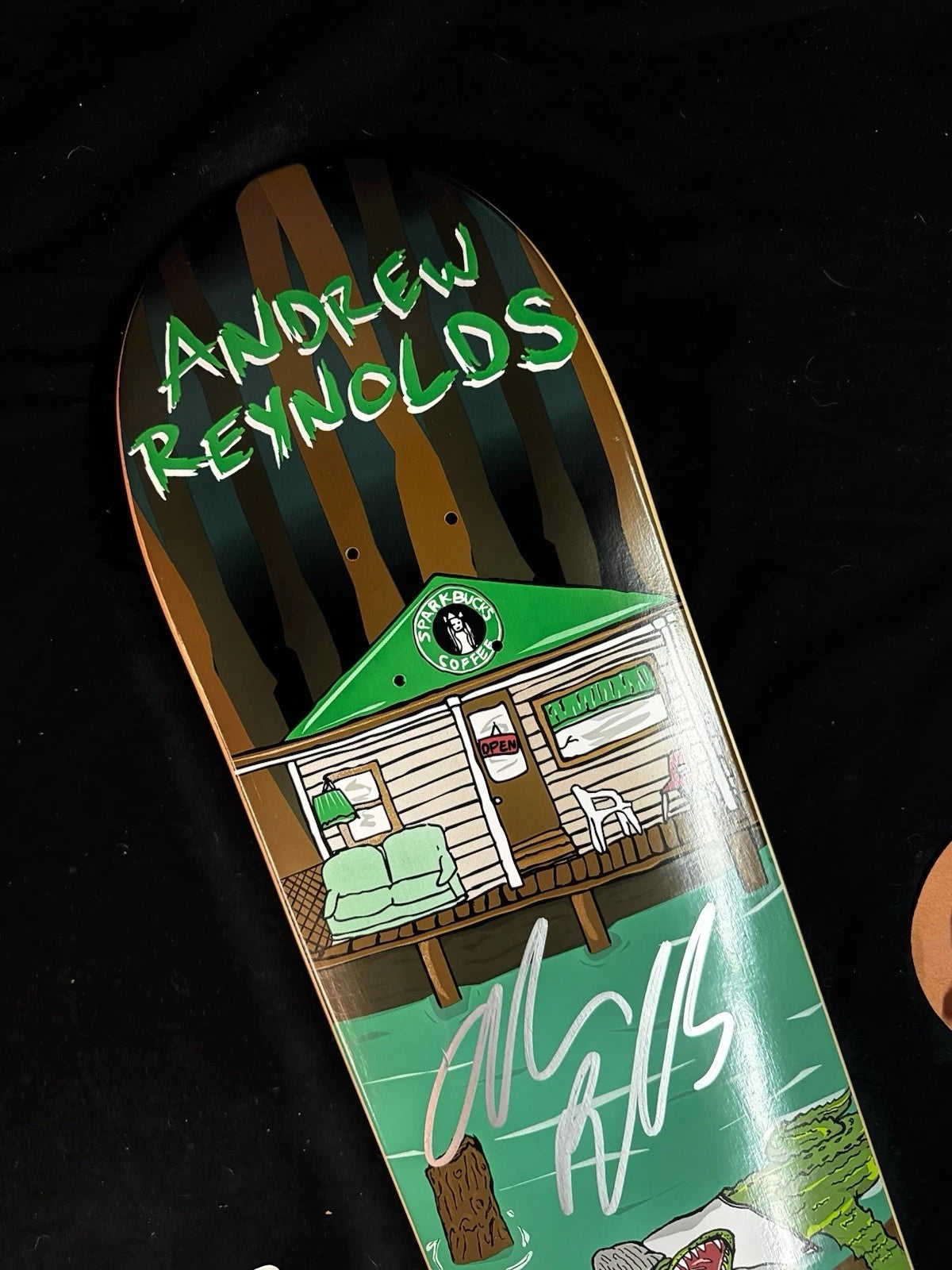 Signed Andrew Reynolds Animal House Autographed Baker Skateboard Deck