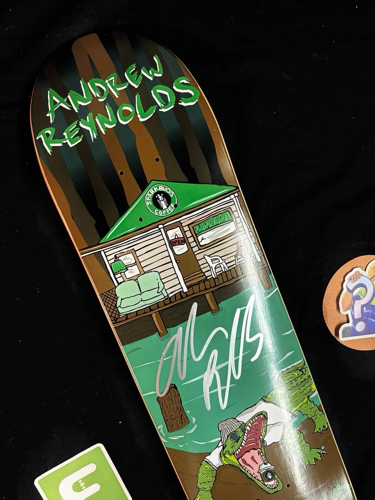 Signed Andrew Reynolds Animal House Autographed Baker Skateboard Deck