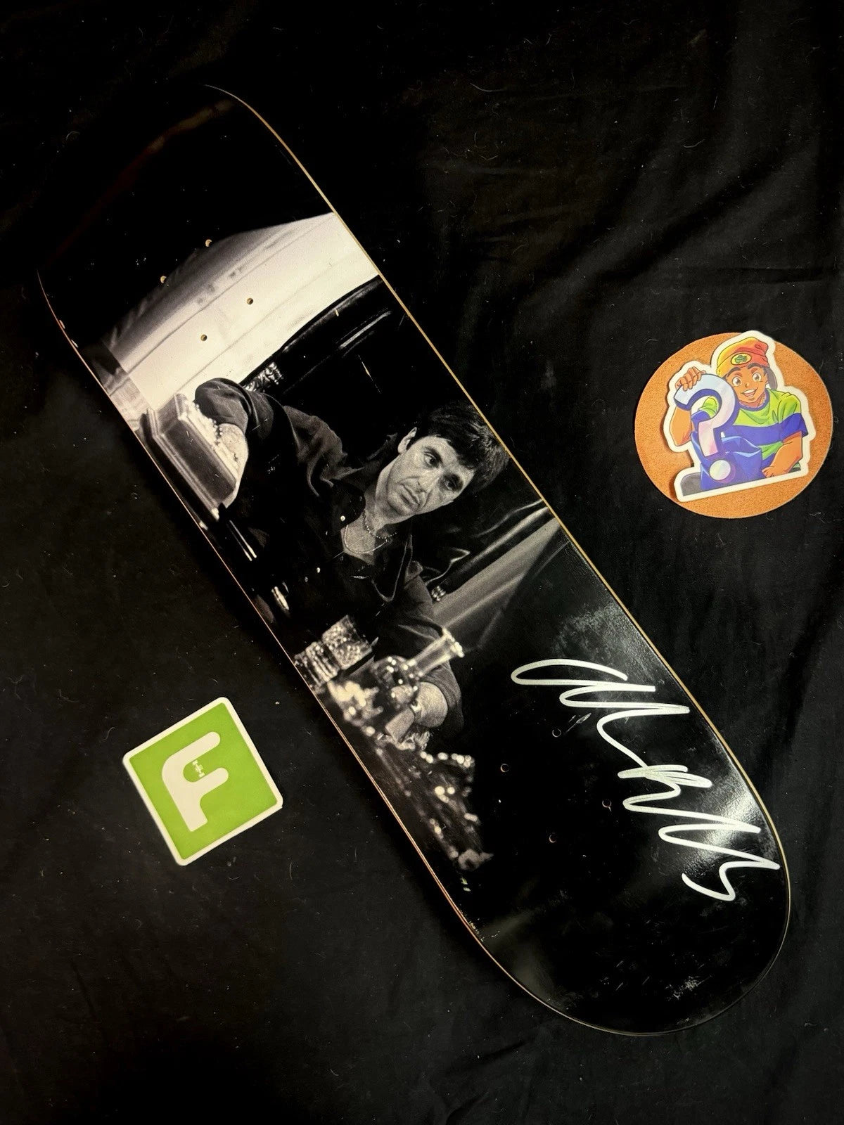 Signed Andrew Reynolds Scarface Agenda Autographed Baker Skateboard Deck