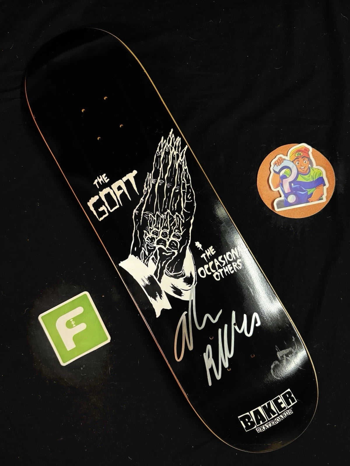 Signed Andrew Reynolds The Goat Autographed Baker Skateboard Deck