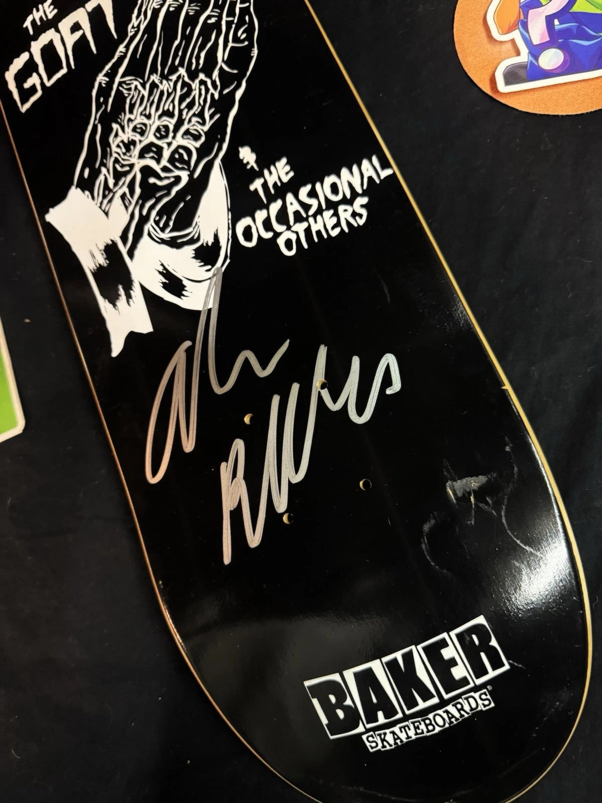 Signed Andrew Reynolds The Goat Autographed Baker Skateboard Deck