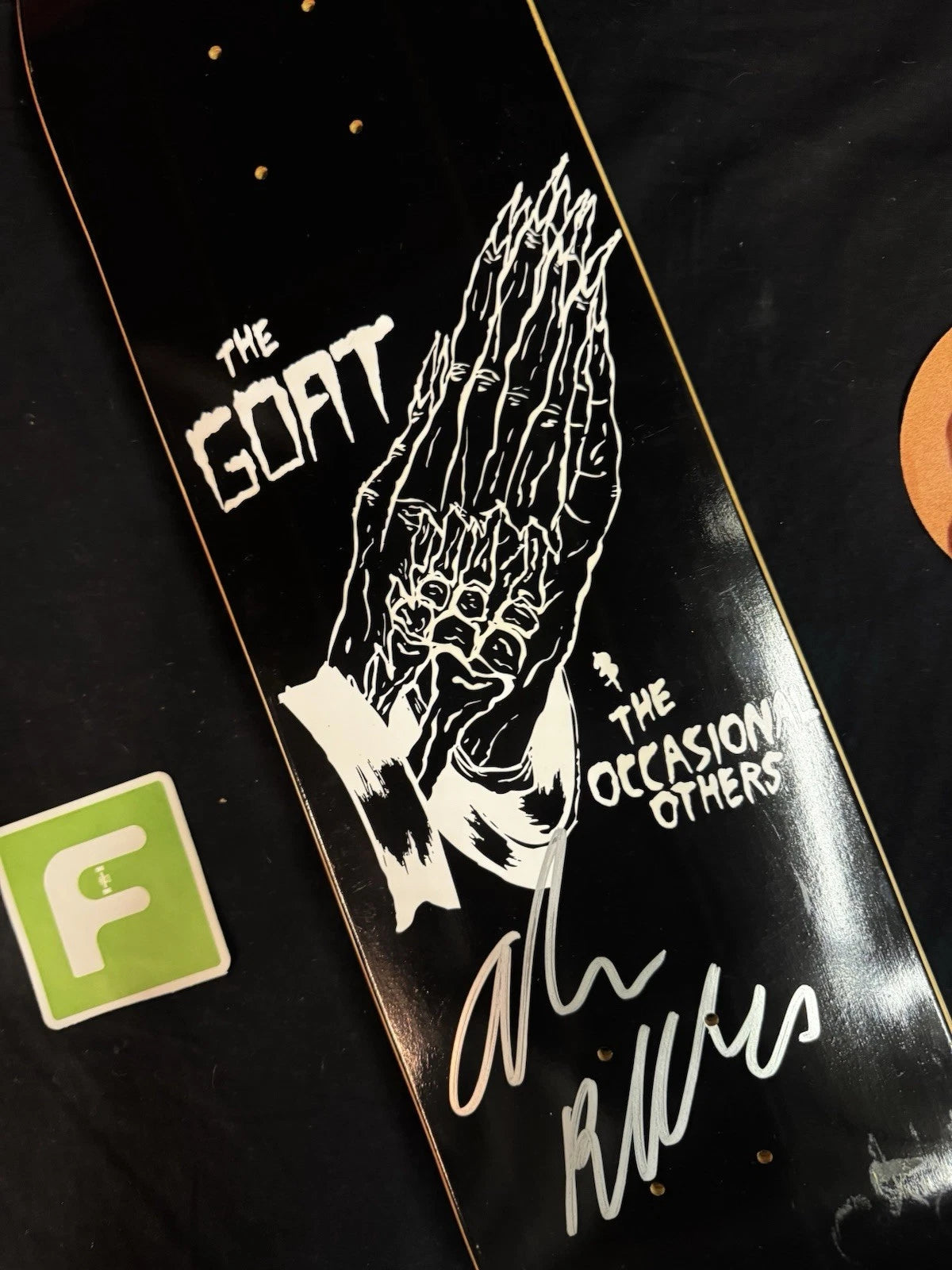 Signed Andrew Reynolds The Goat Autographed Baker Skateboard Deck