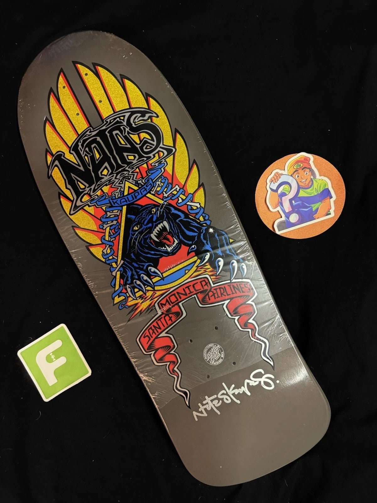 Signed Natas Kaupas Panther SMA Santa Monica Airlines Autographed Skateboard Deck