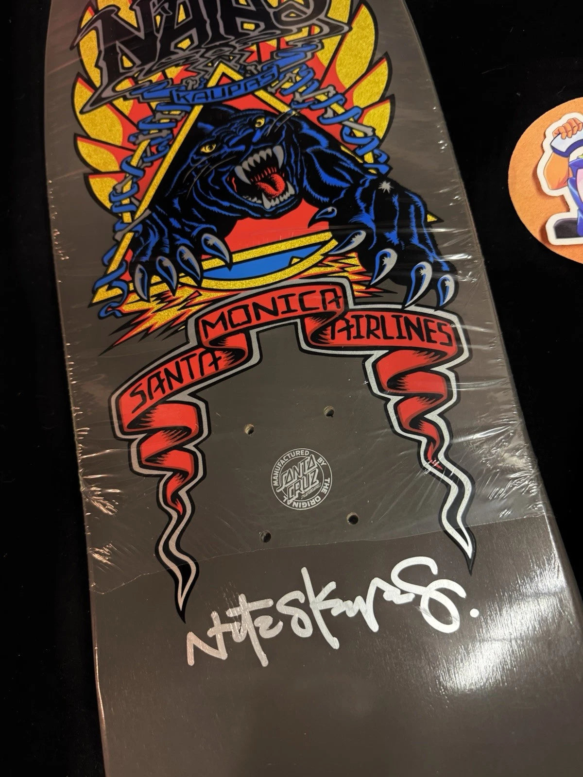 Signed Natas Kaupas Panther SMA Santa Monica Airlines Autographed Skateboard Deck
