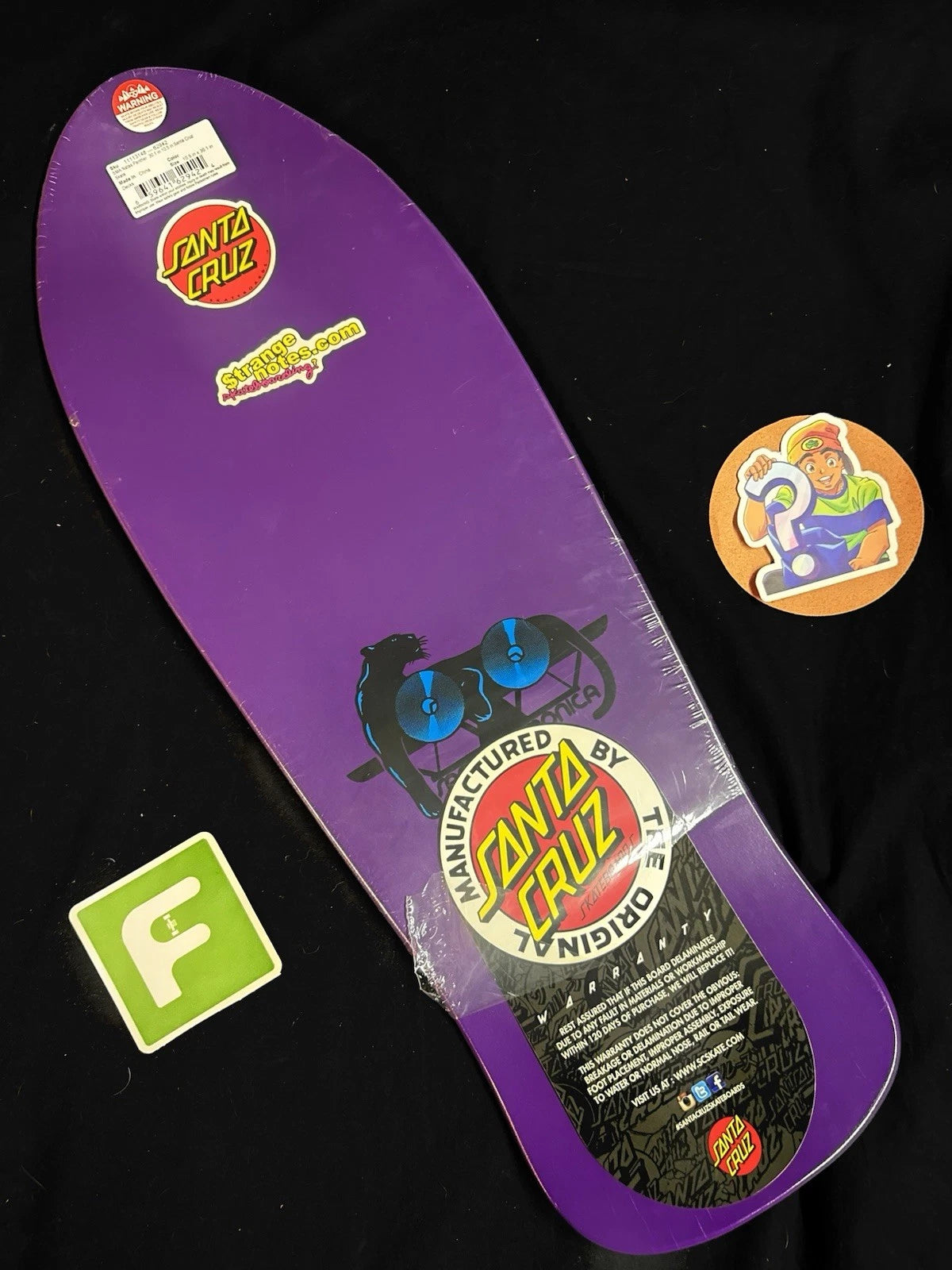 Signed Natas Kaupas Flocked Garfield SMA Autographed Skateboard Deck