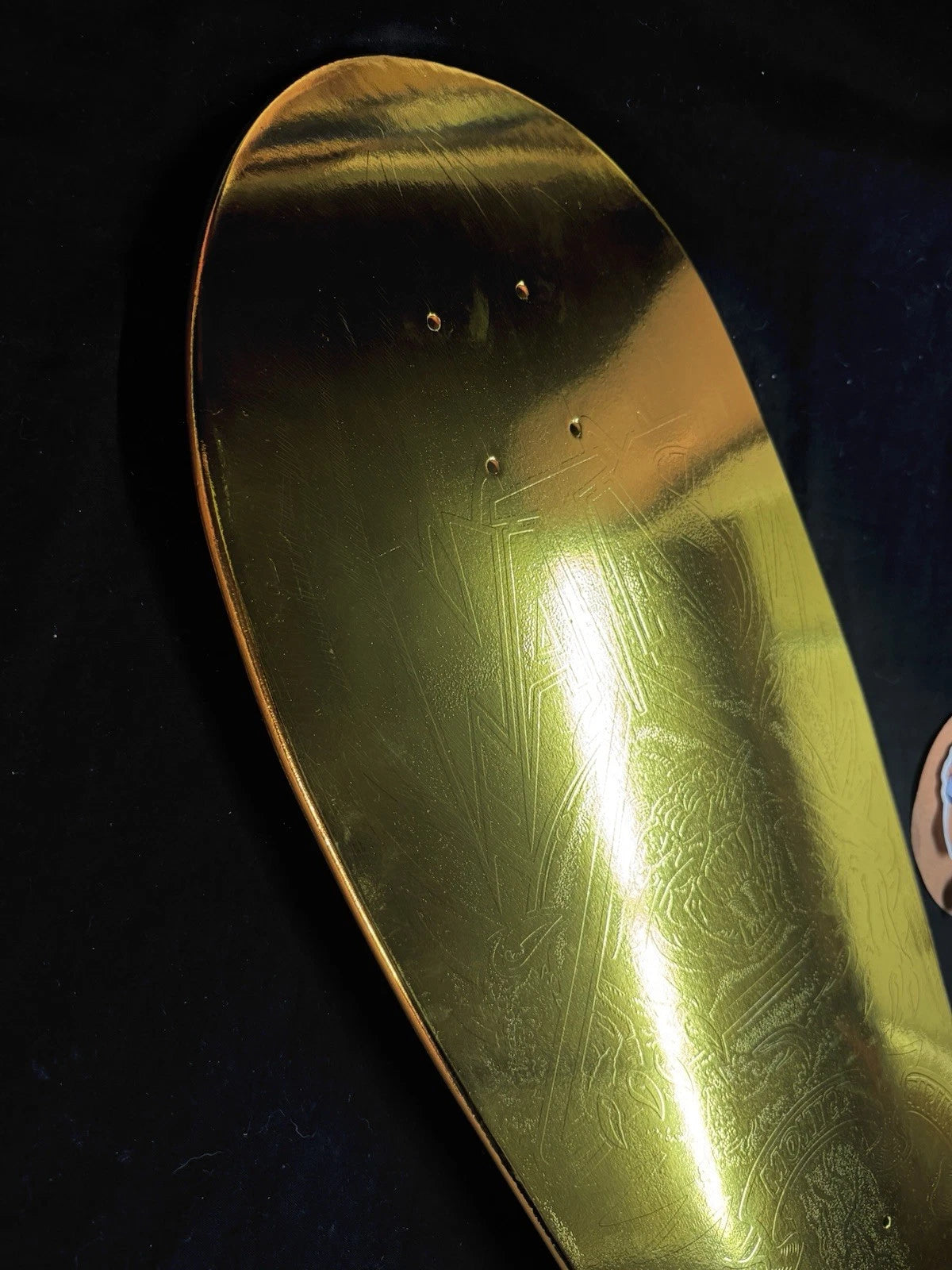 Signed Natas Kaupas Gold Foil Panther Blind Bag Autographed Skateboard Deck
